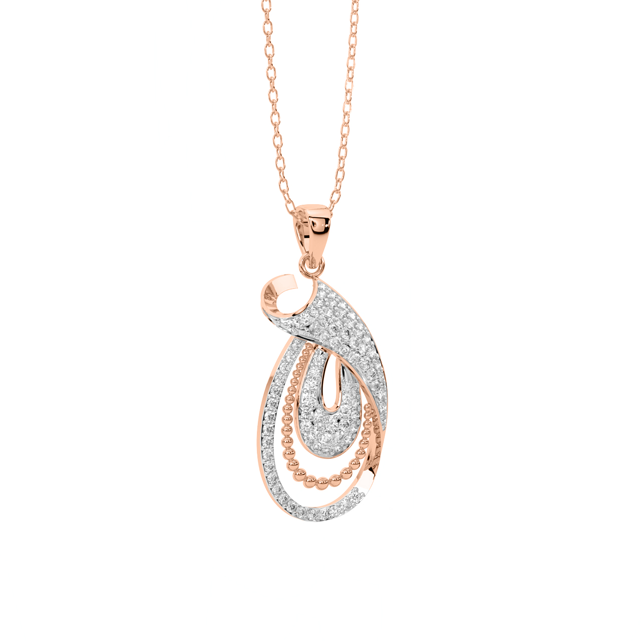 Stable Style Gold Diamond Pendant