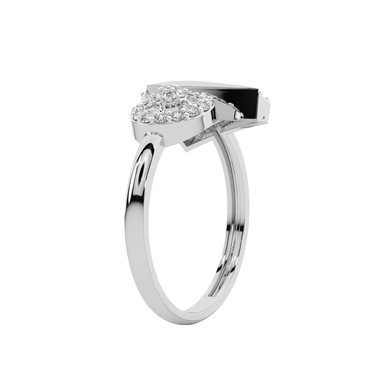 Panya Round Diamond Engagement Ring