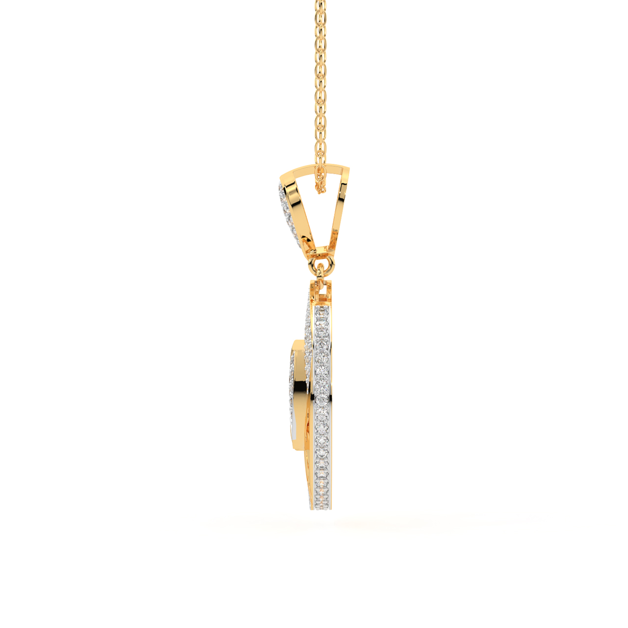 The Geometric Design Diamond Pendant