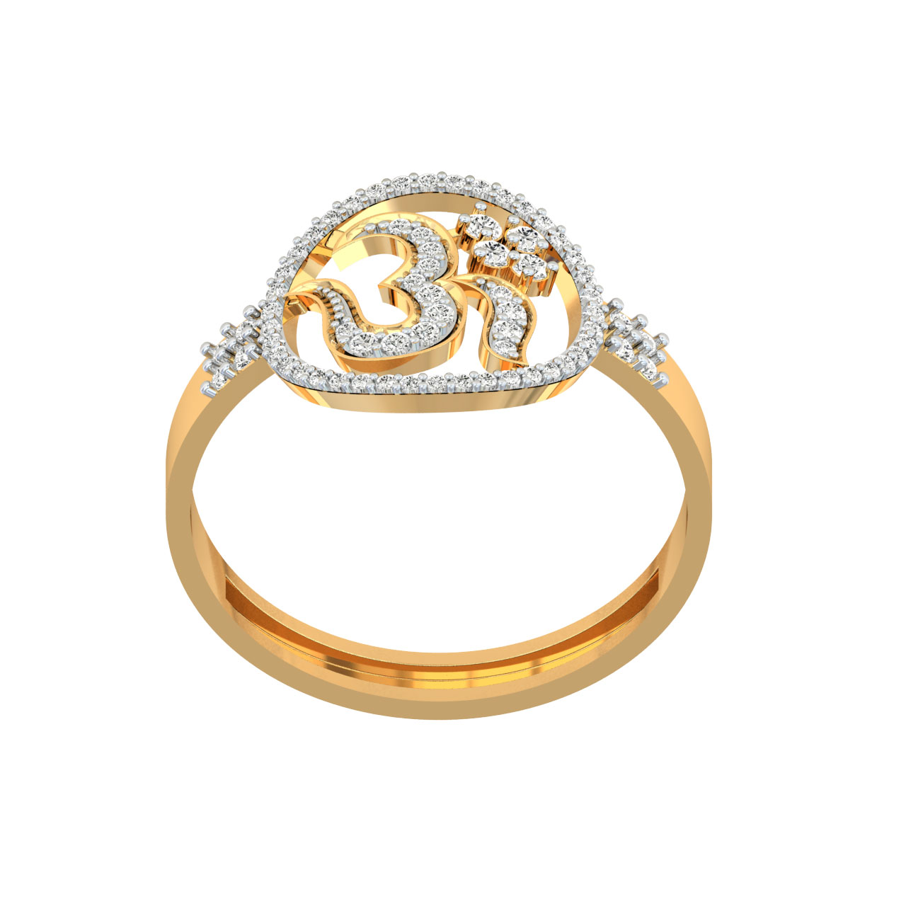 Om Diamond Ring For Men