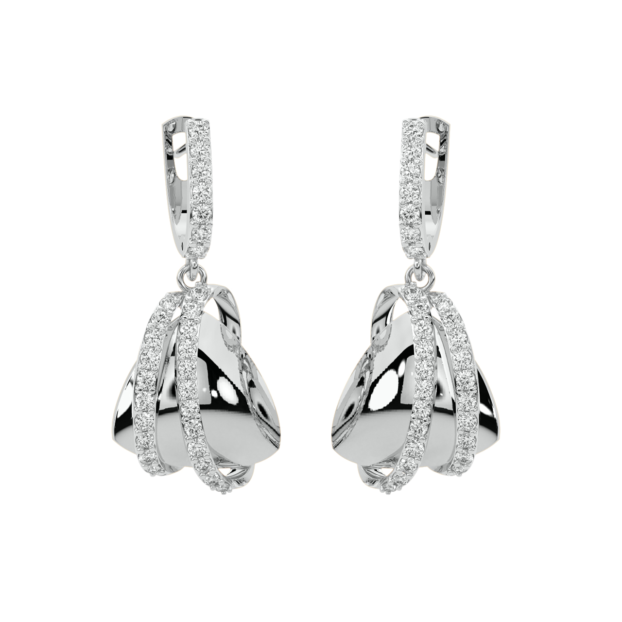 Maya Round Diamond Earrings