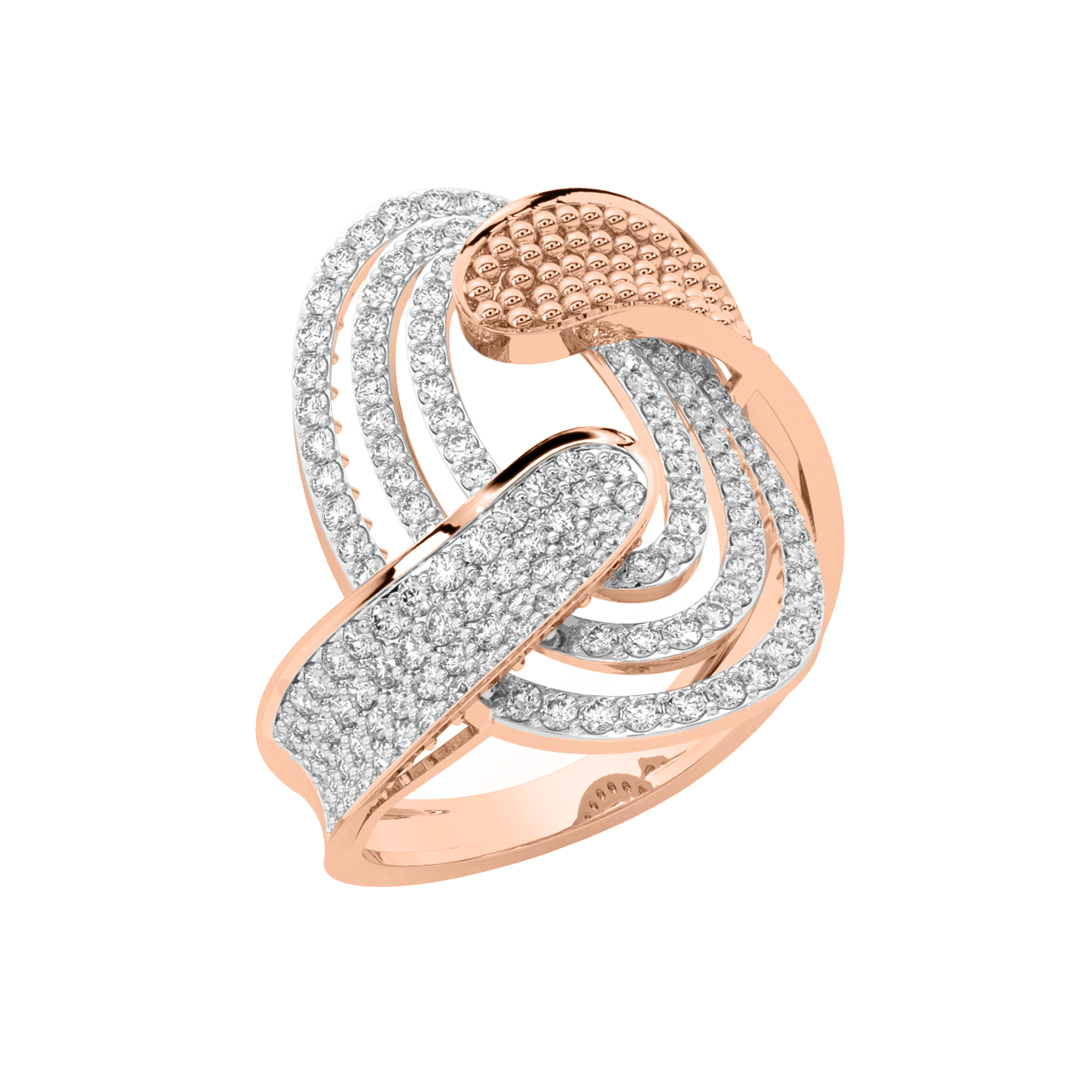 Trio Oval Design Diamond Ring