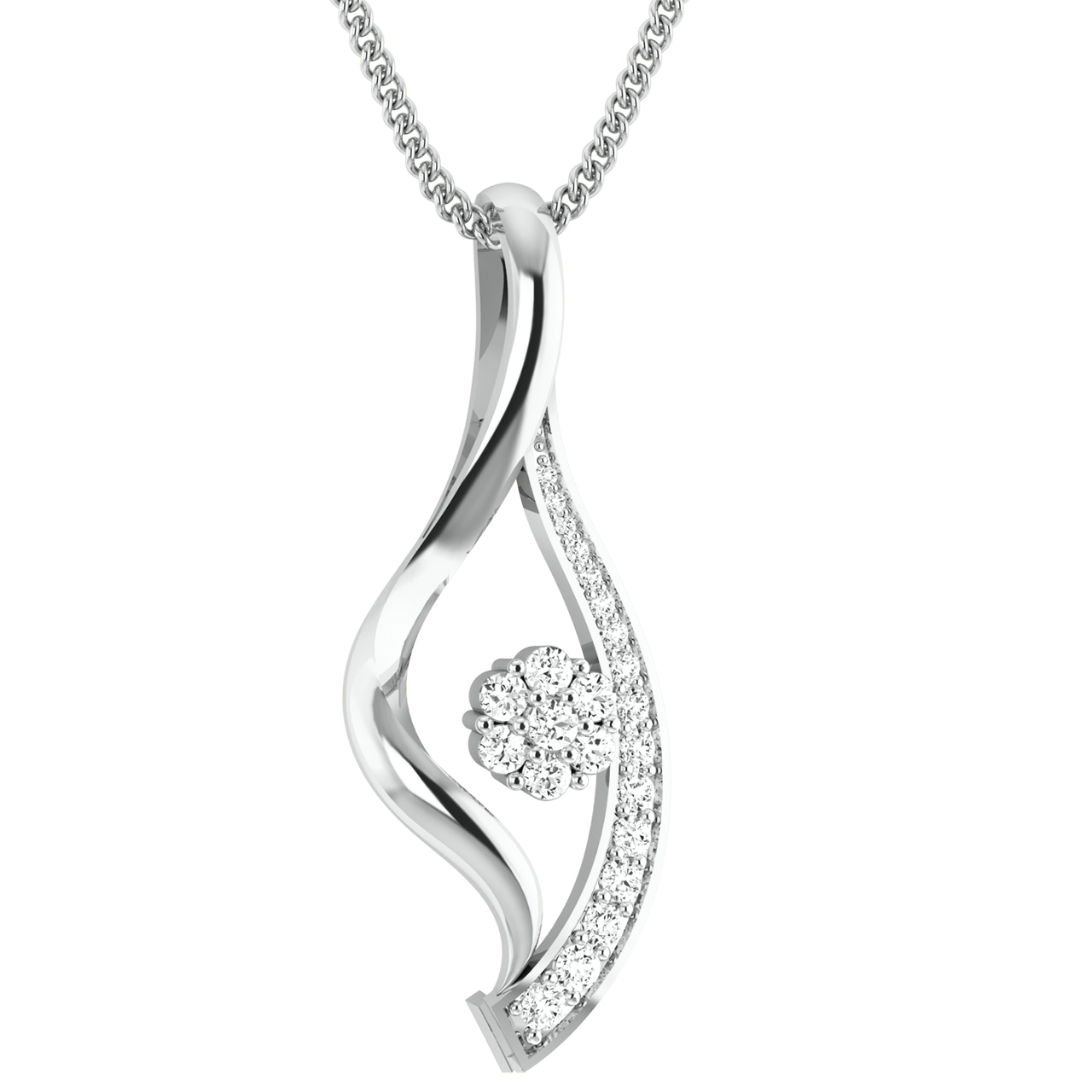 Scout Clustor Diamond Pendant For Her