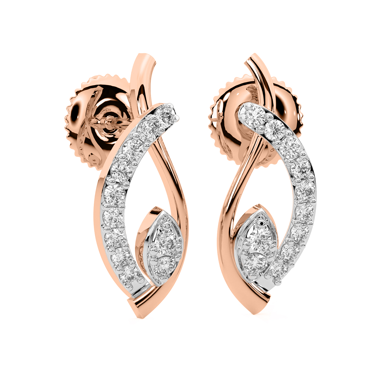 Finley Round Diamond Stud Earrings