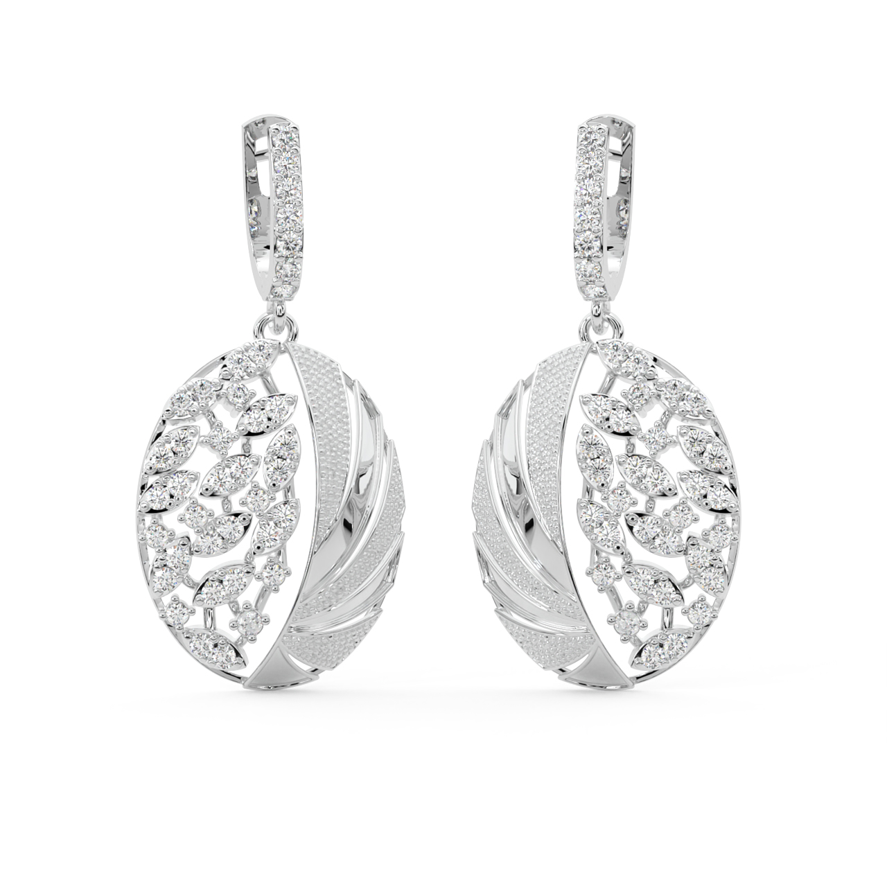 Lace It Up Diamond Earrings