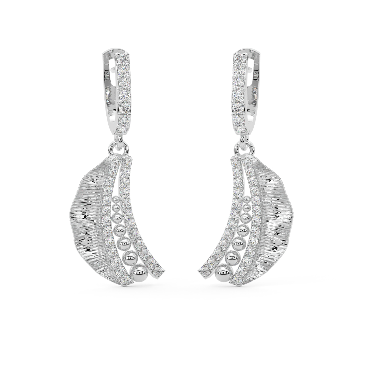 Moon Lace It Up Diamond Earrings