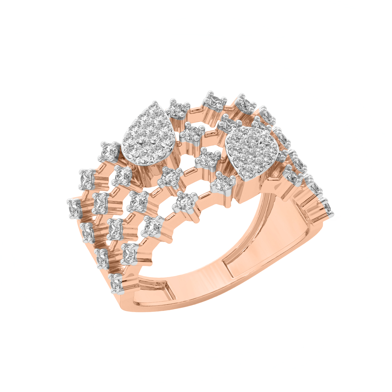 Amos Round Diamond Engagement Ring