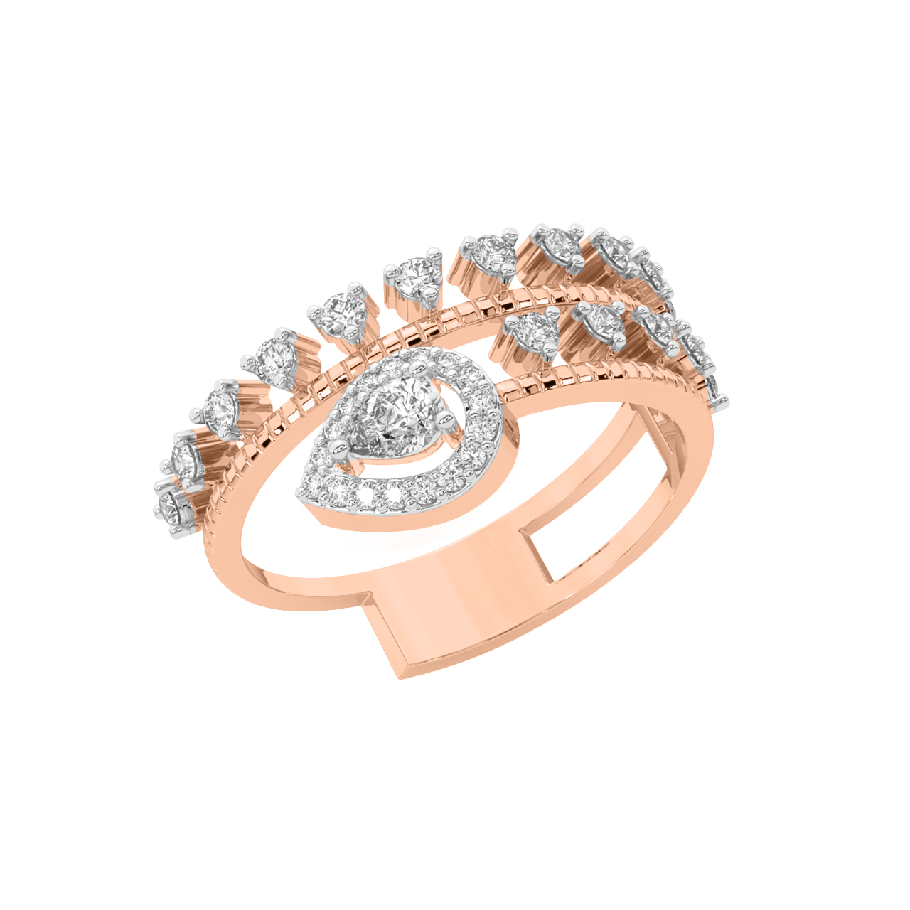 Sheena Round Diamond Engagement Ring