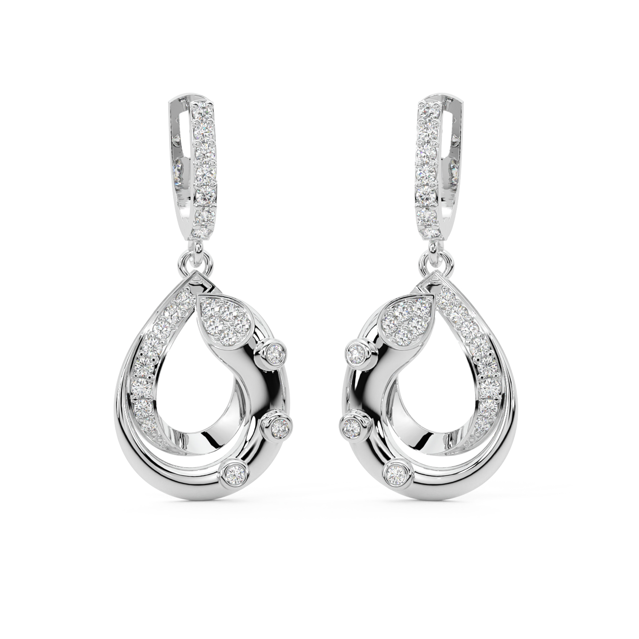 Style Drops Diamond Earrings