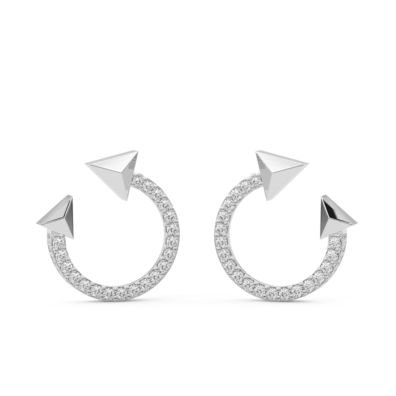 Elegant Arrow Diamond Earrings