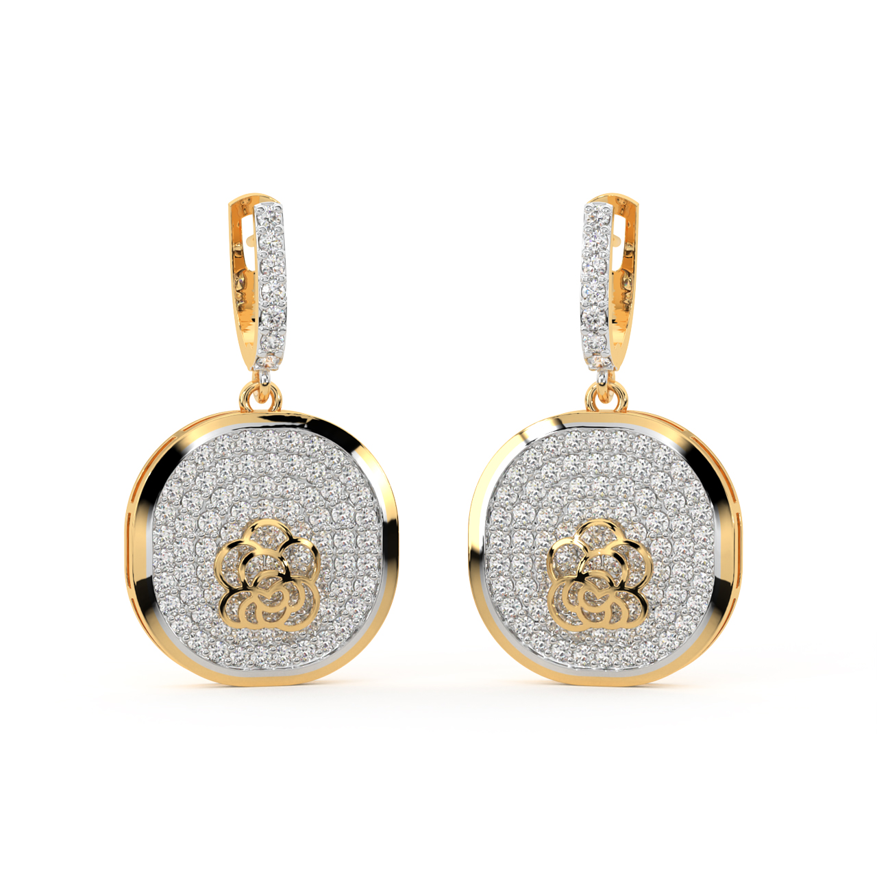 Shell & Sand Diamond Earrings