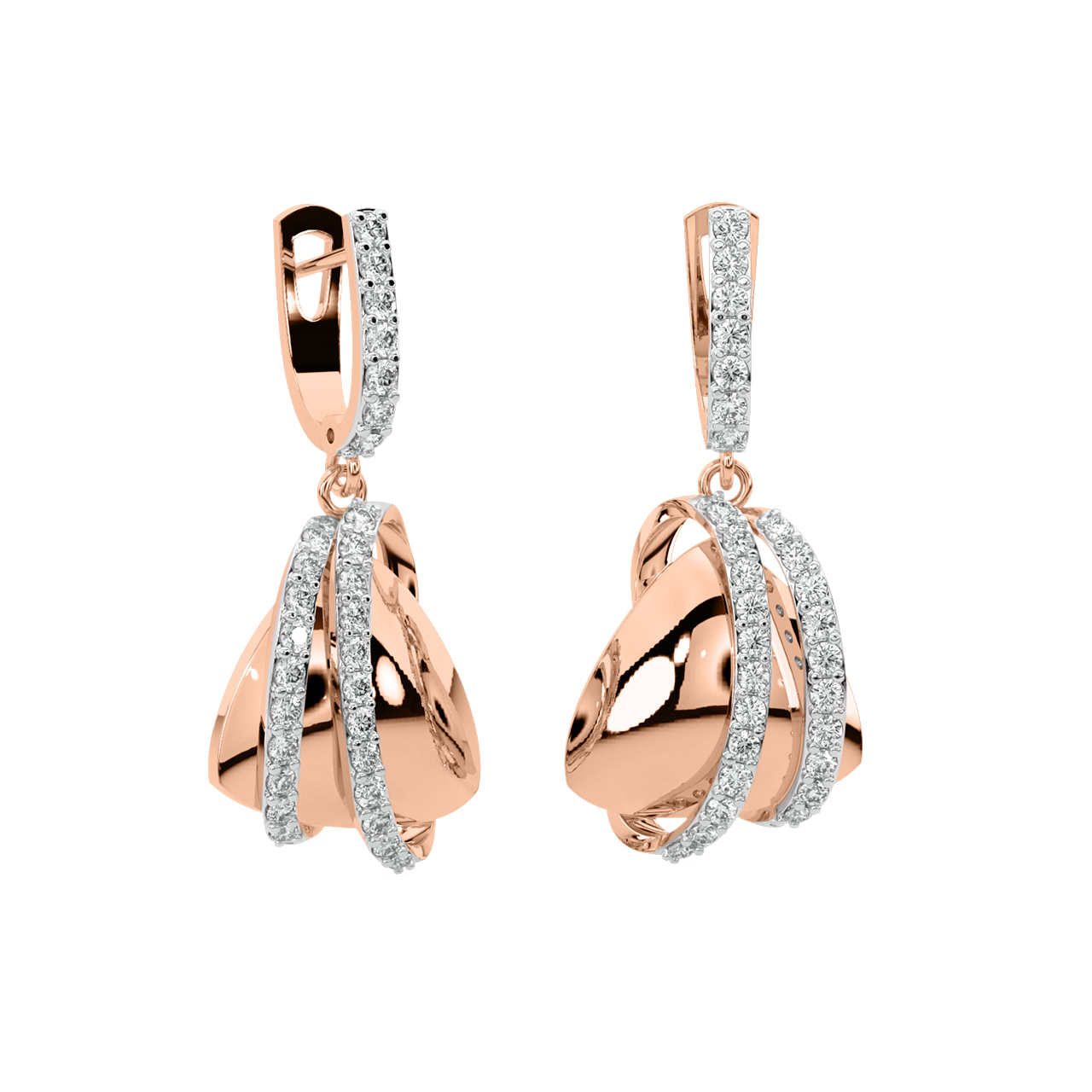 Maya Round Diamond Earrings