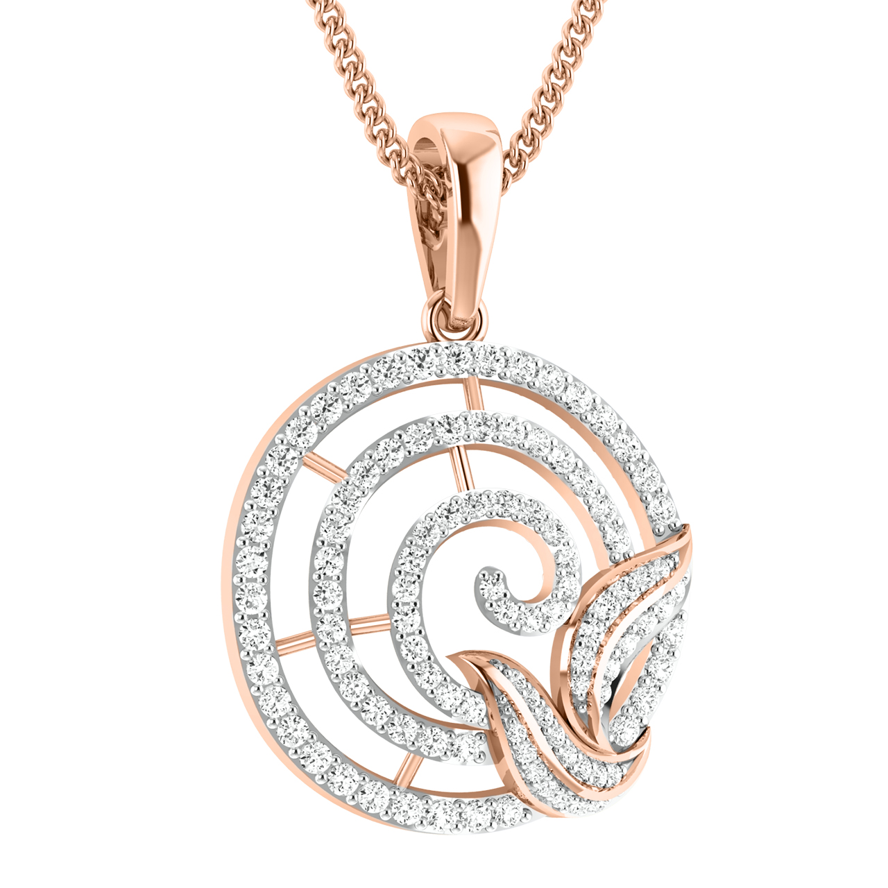 Fallon Round Diamond Office Wear Pendant