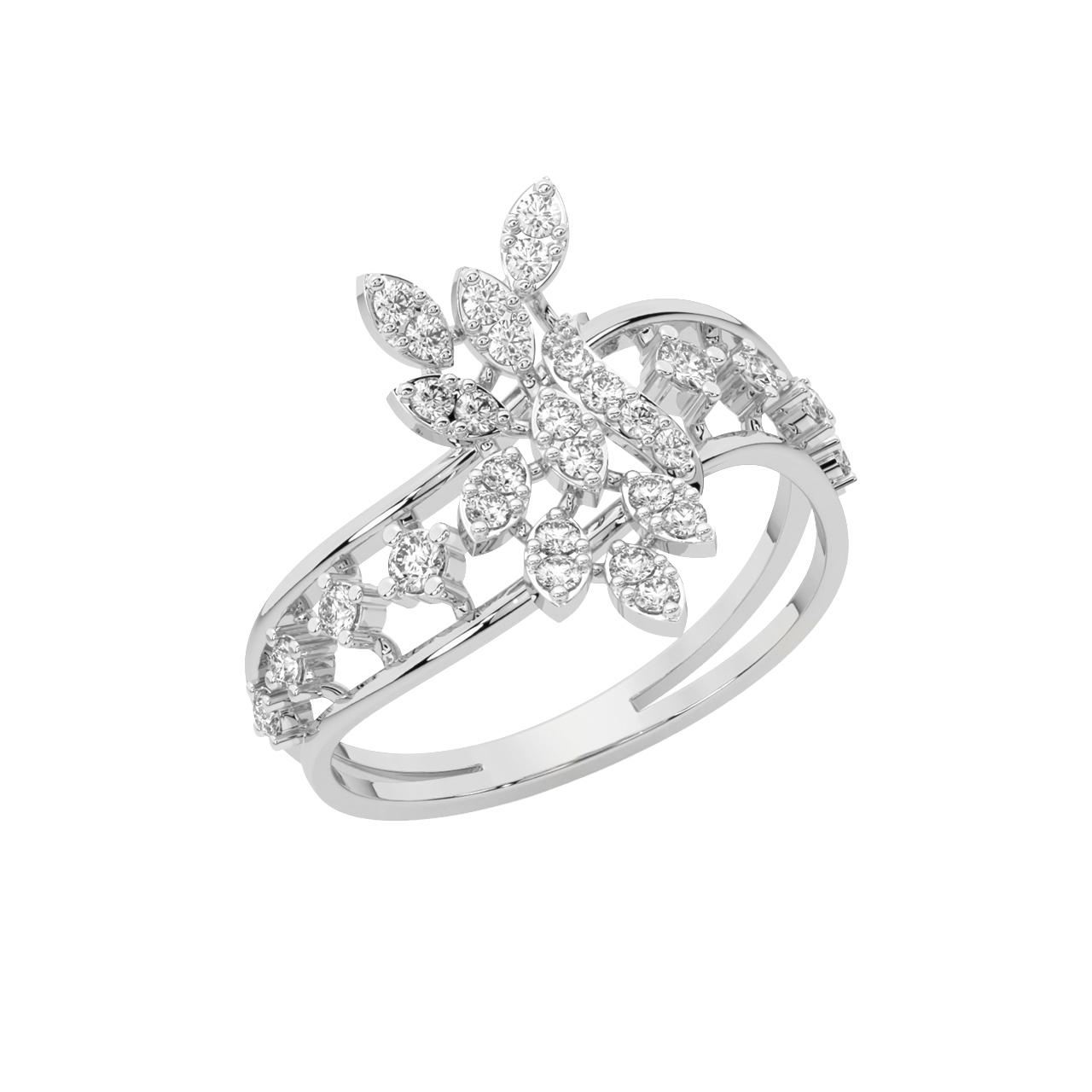 Embrace Leave Diamond Ring