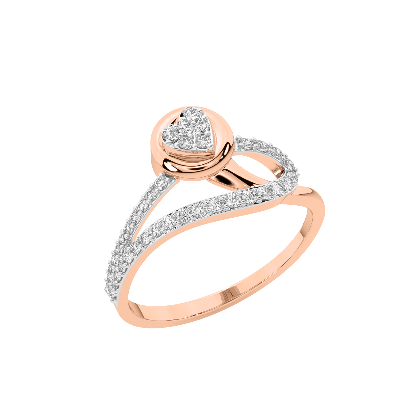 Chinami Round Diamond Engagement Ring