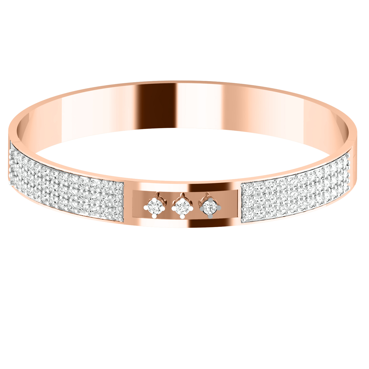 Golden Diamond Bracelet For Men