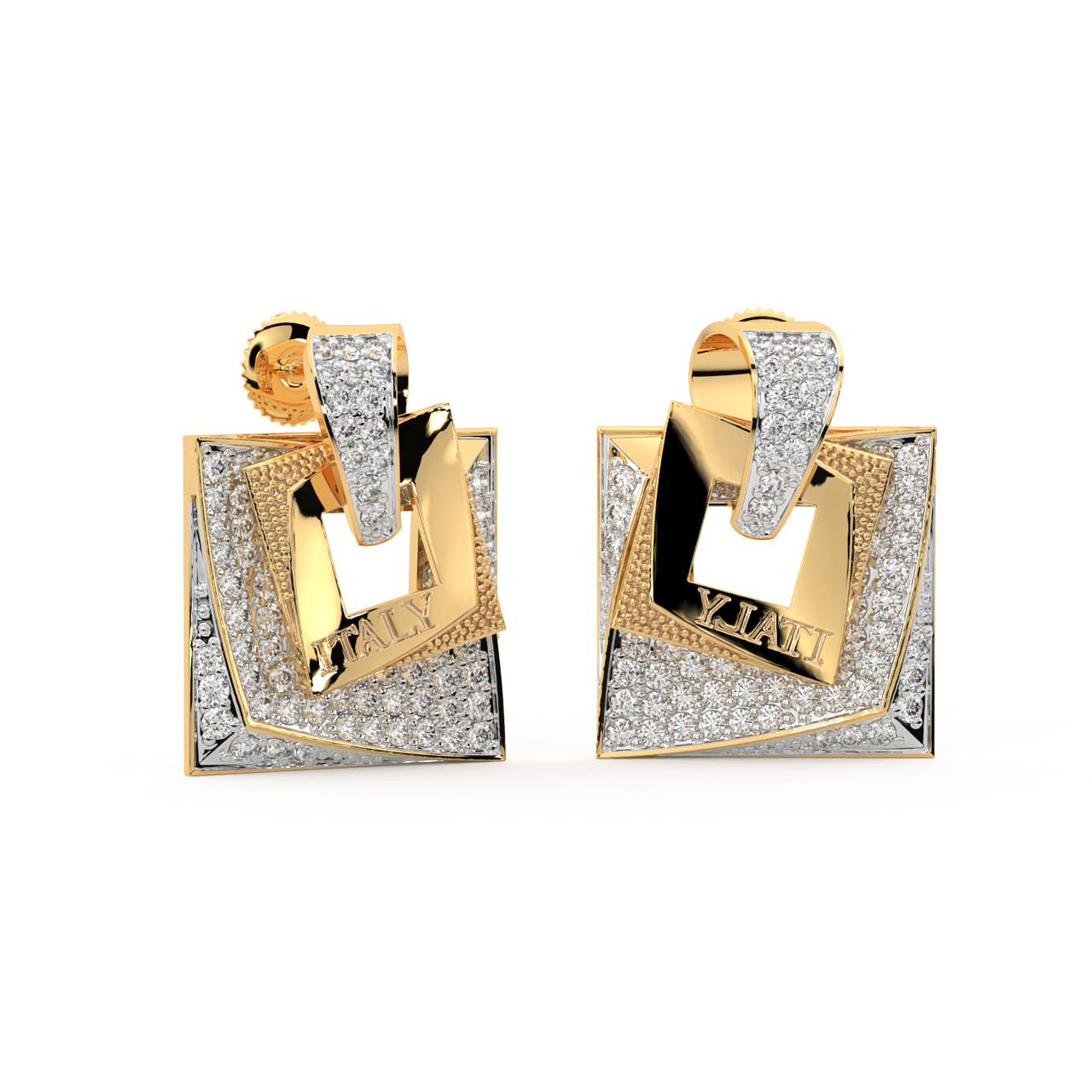 Frame of Mind Diamond Earrings