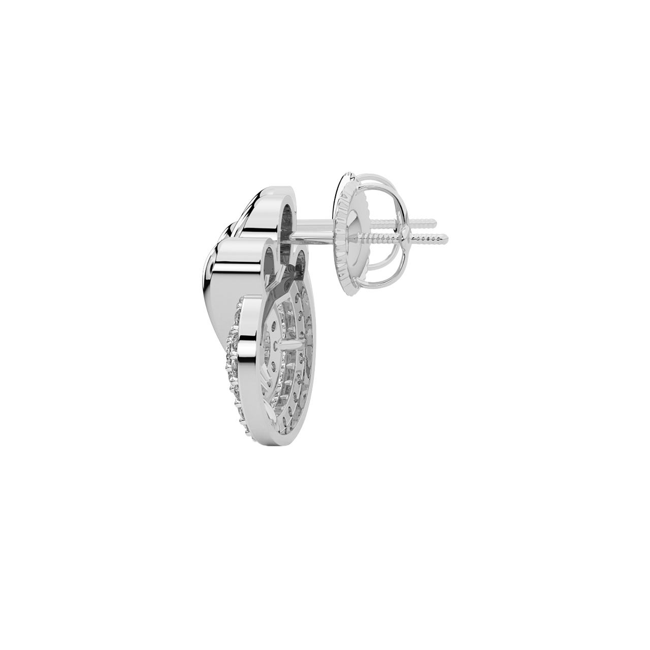 Nisien Round Diamond Stud Earrings