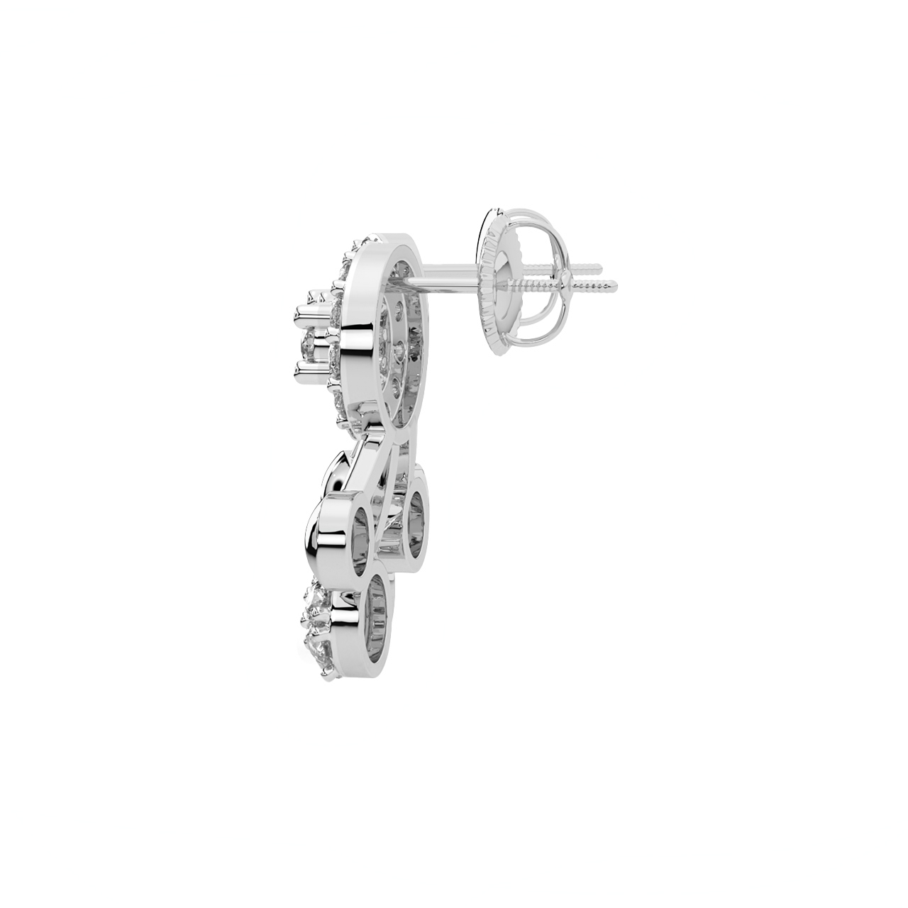 Caleb Round Diamond Stud Earrings