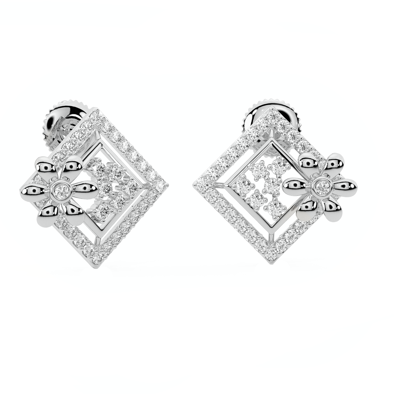 Zinan Round Diamond Stud Earrings