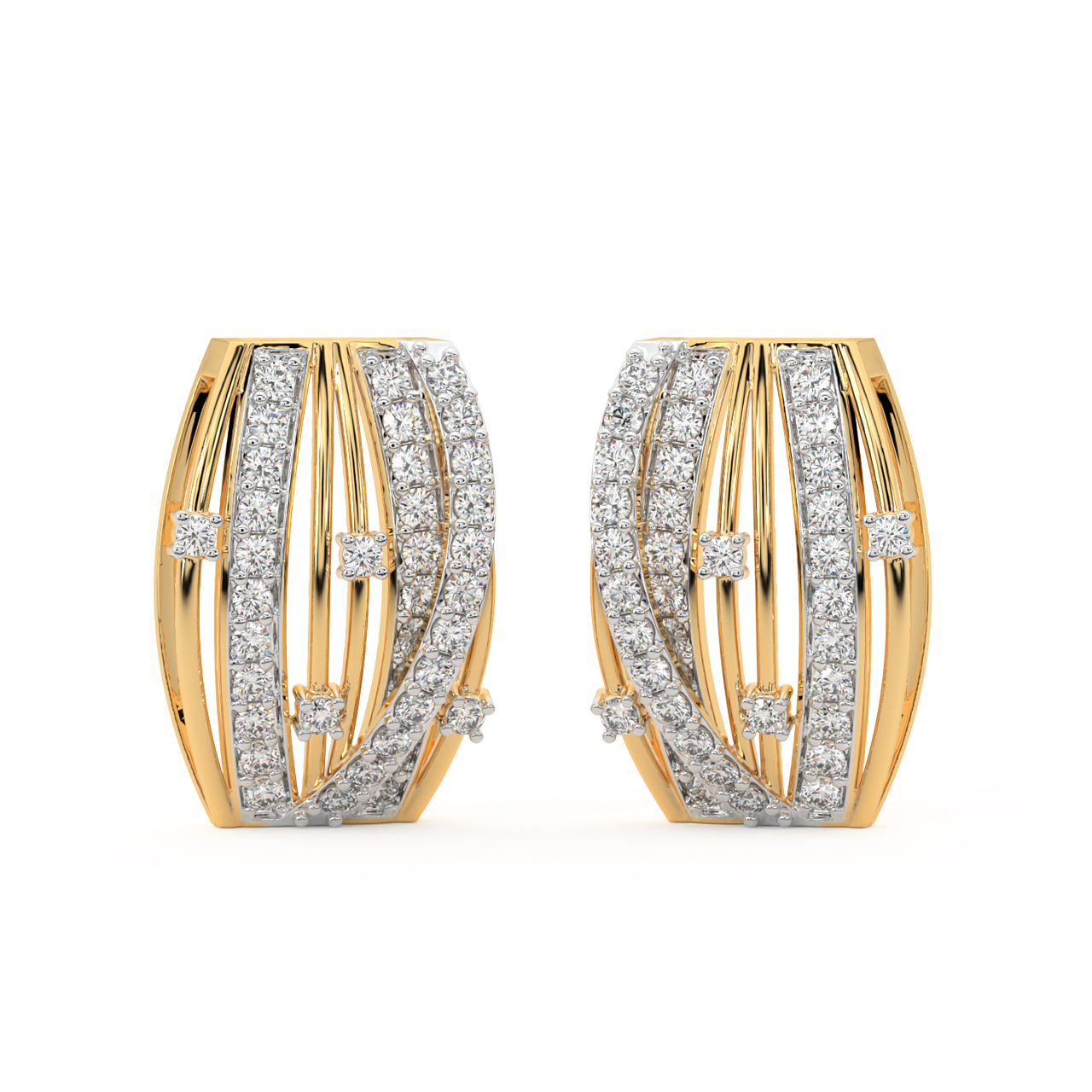 Twist Of Fate Diamond Earrings