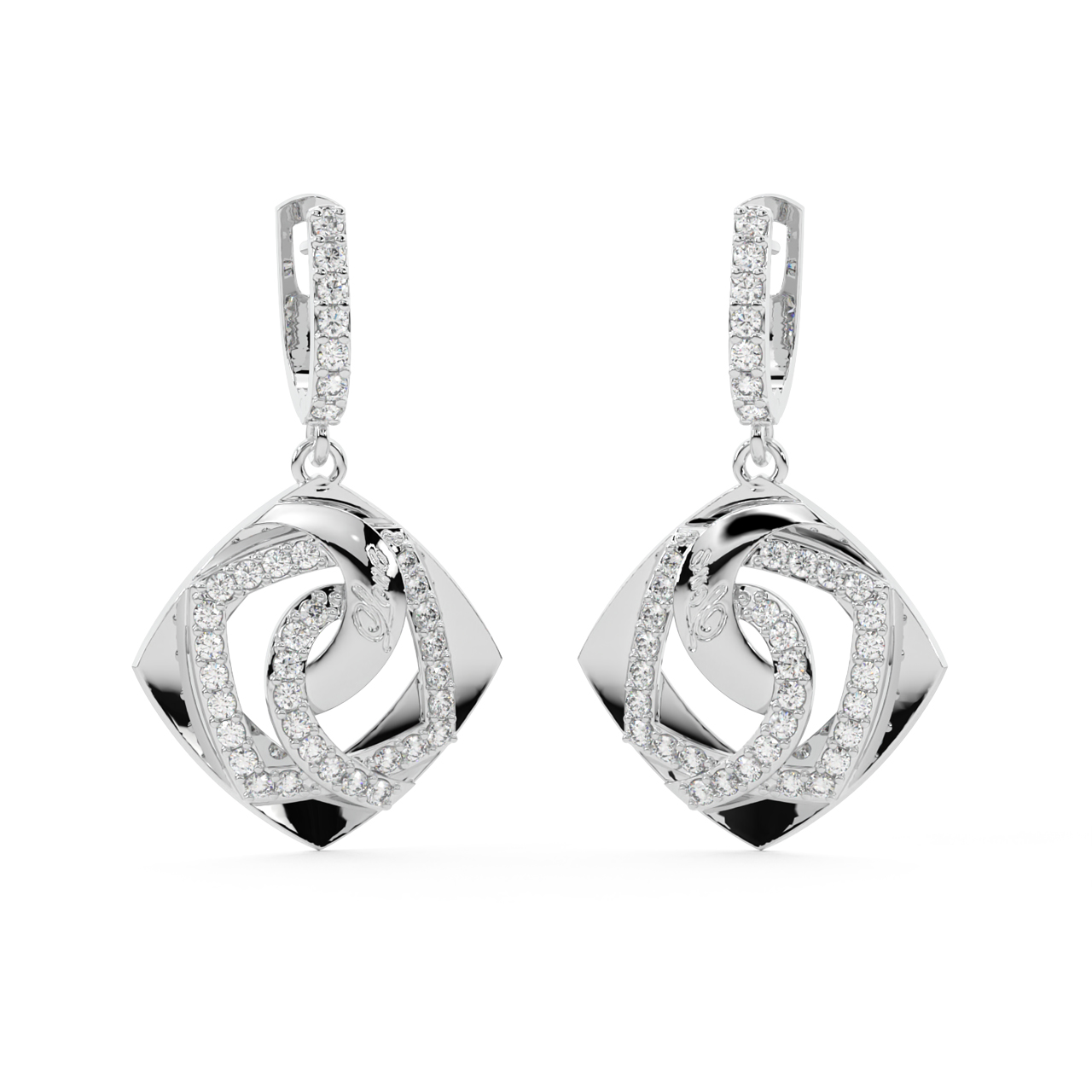 Dazzling Design Diamond Earrings