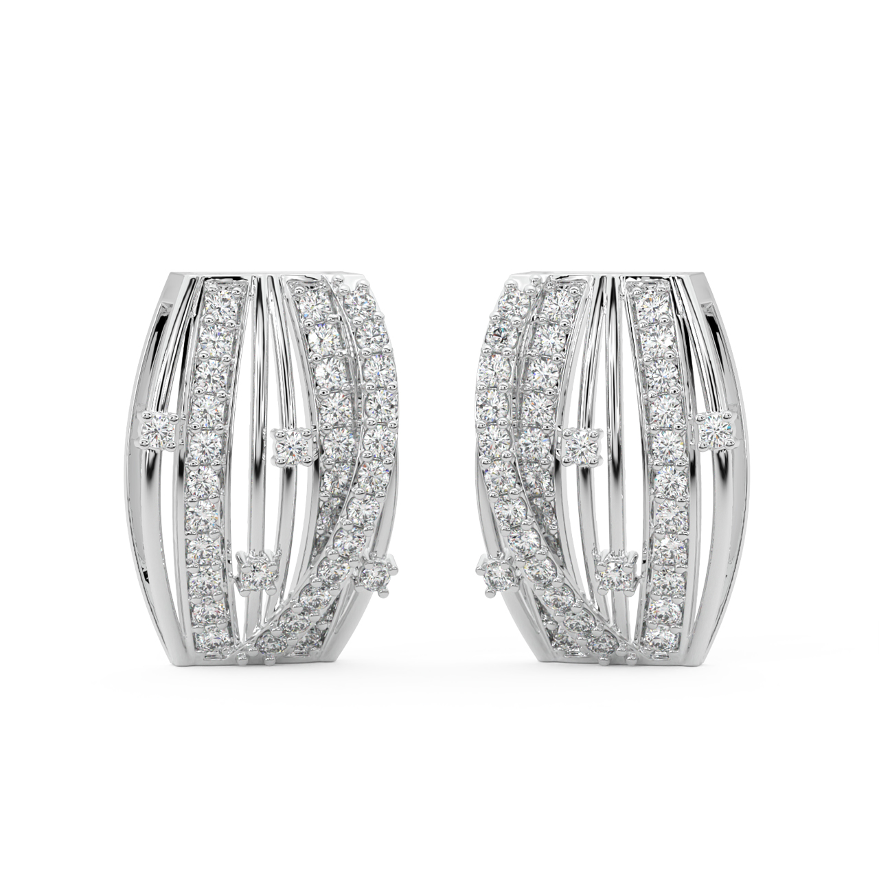 Twist Of Fate Diamond Earrings