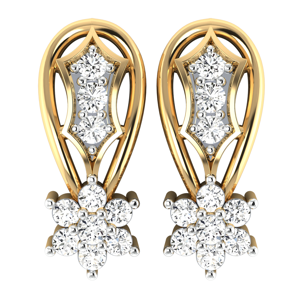 Mia Textured Drop 18k Gold Plated Earrings – Ettika