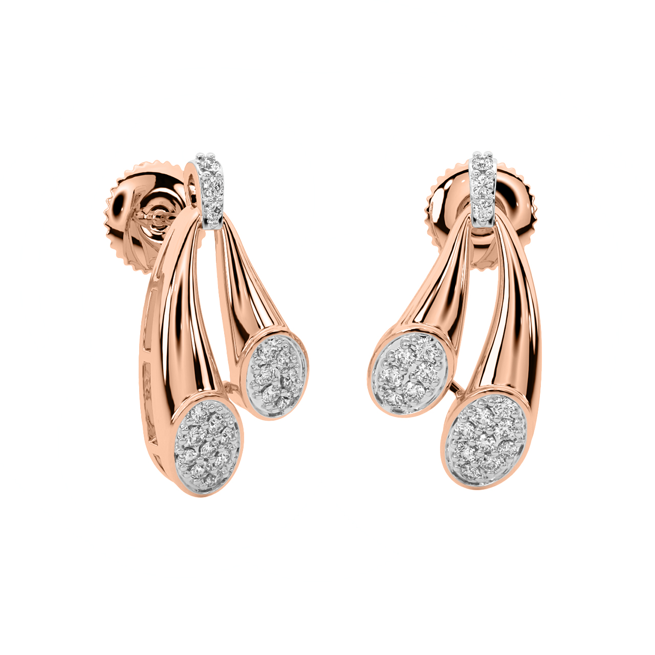 Adrian Round Diamond Stud Earrings