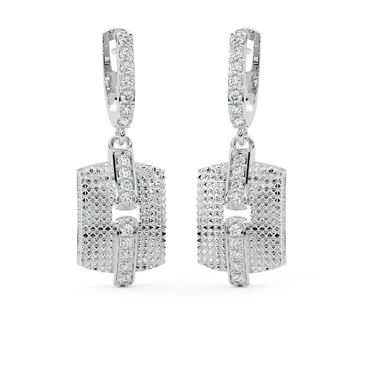 Sun Stripes Diamond Earrings