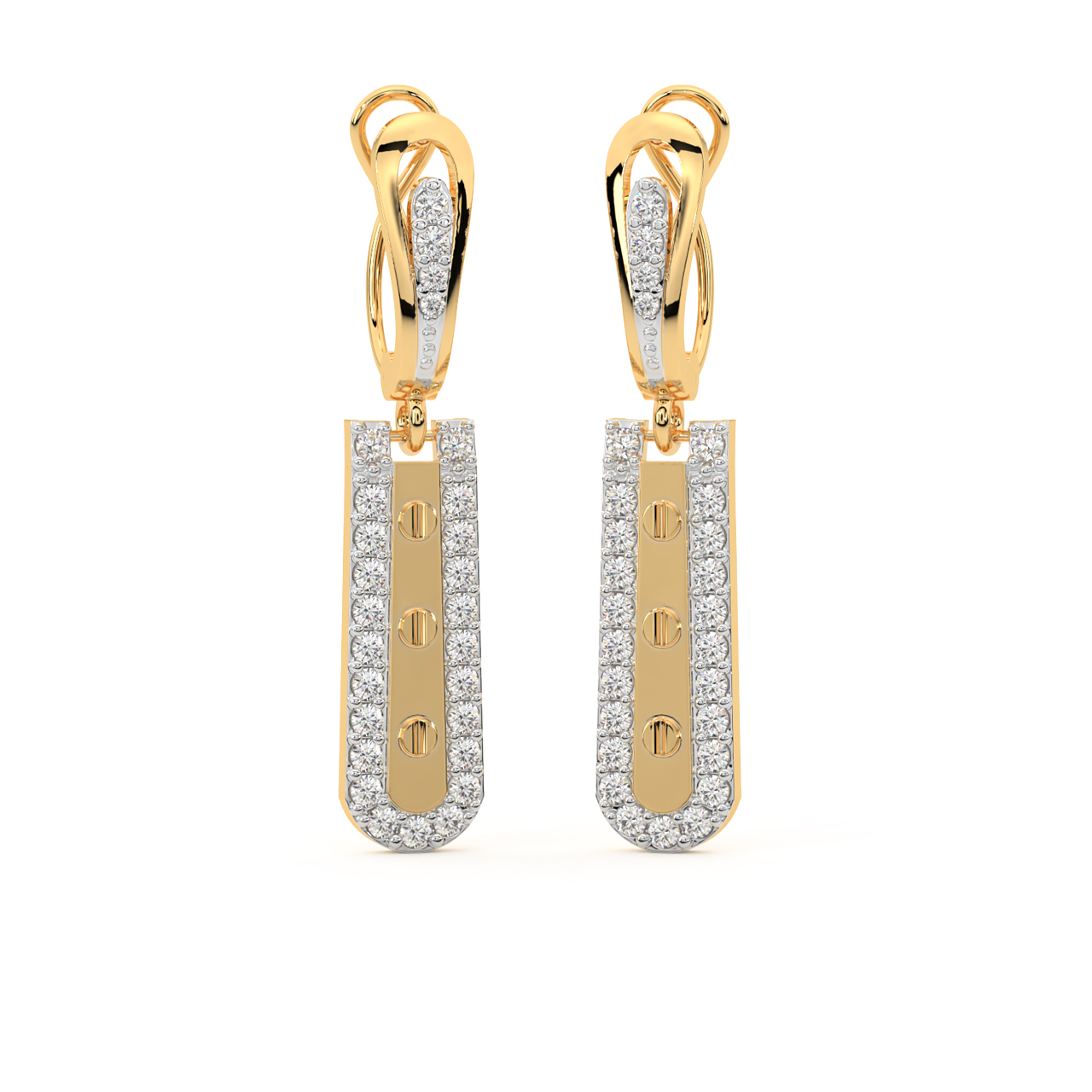 Milky Bar Diamond Earrings