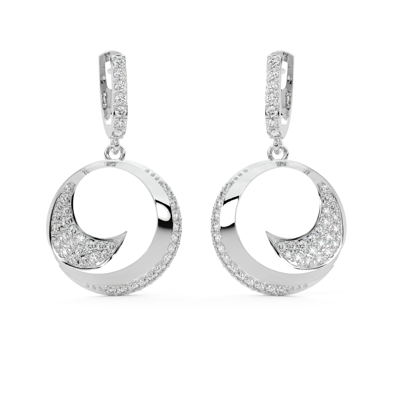 Eye For Trend Diamond Earrings