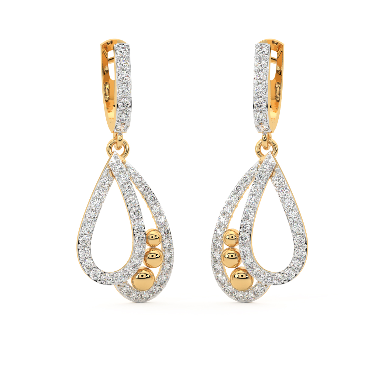 Entwined Spirit Diamond Earrings