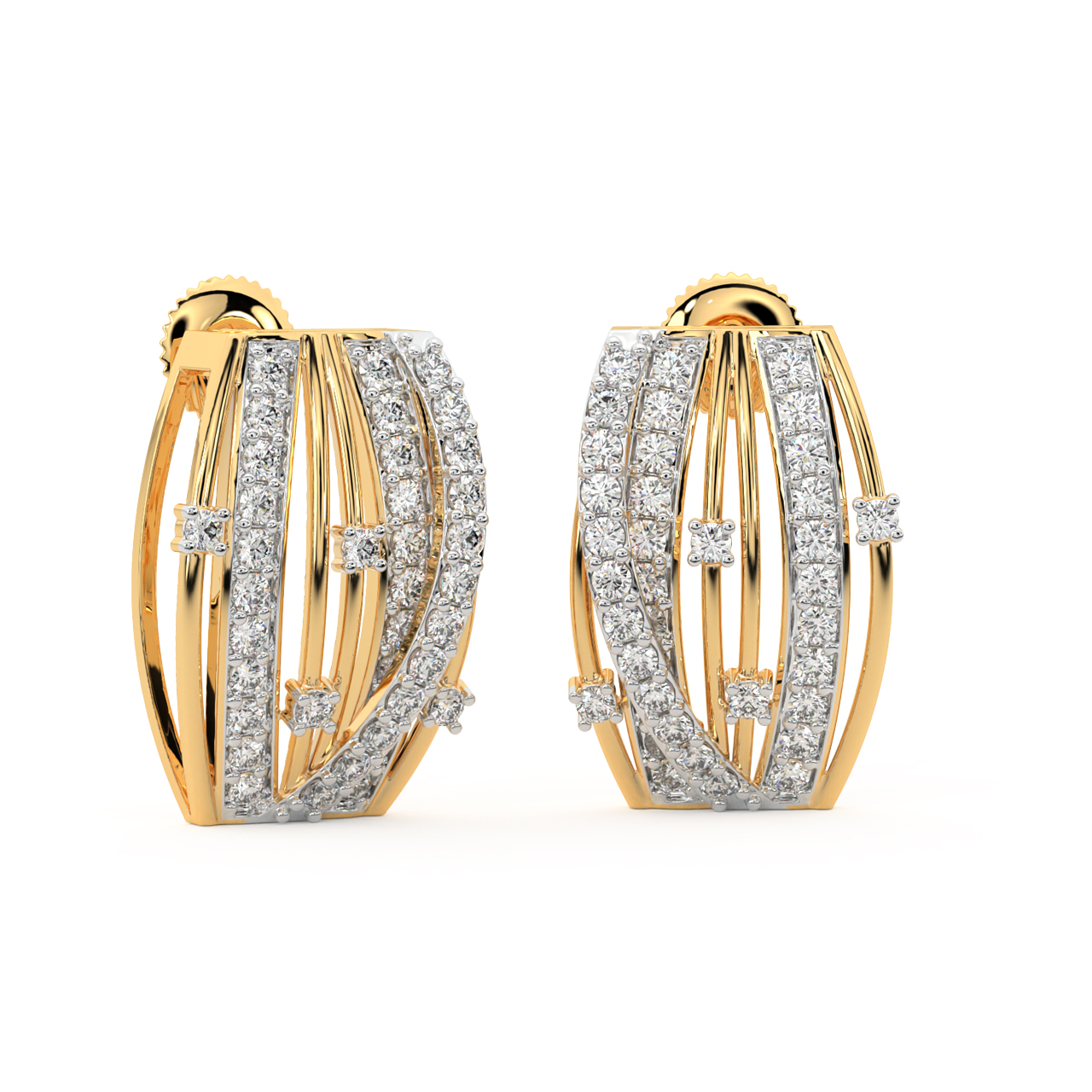 Twist Of Fate Diamond Earrings