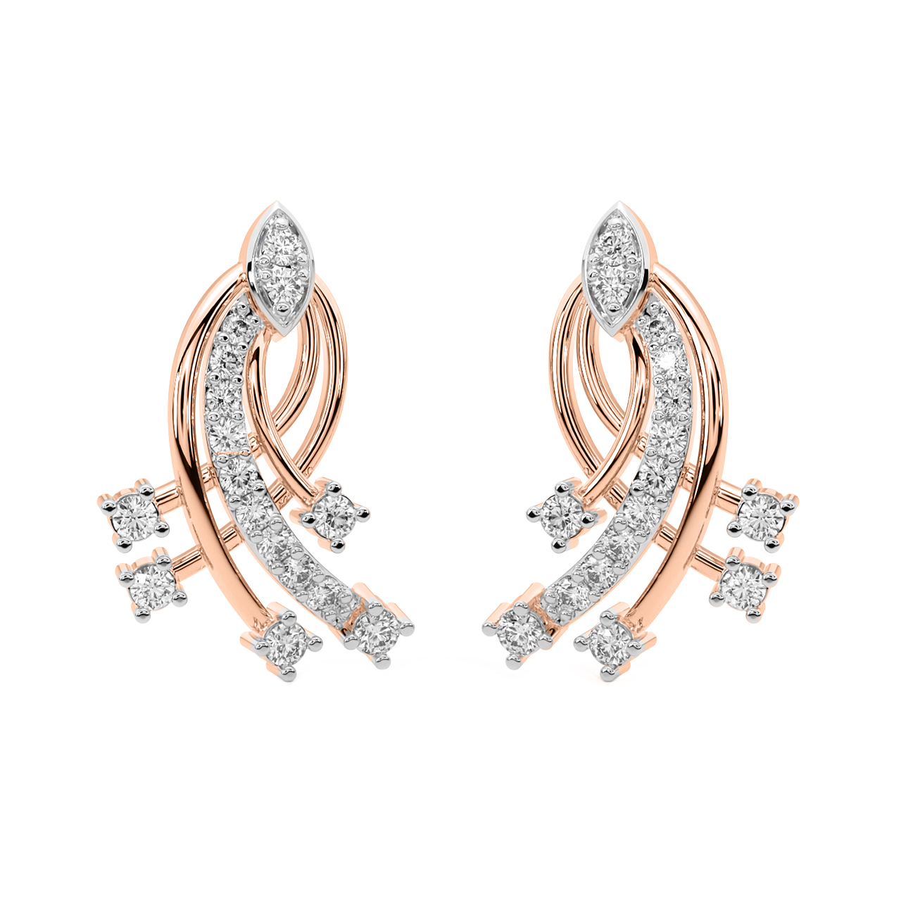 Levi Diamond Stud Earrings