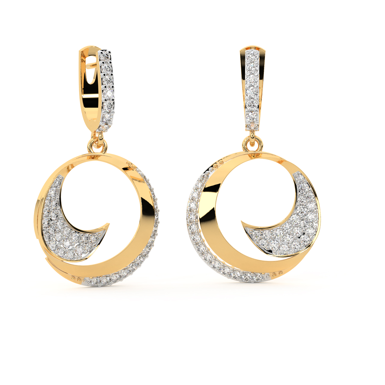 Eye For Trend Diamond Earrings