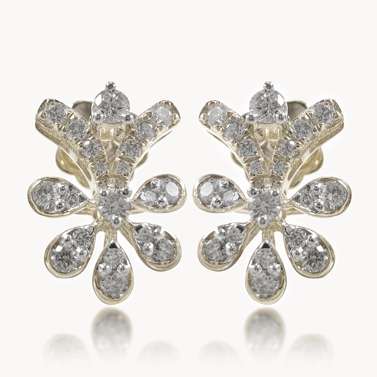 Vine Bloom Diamond Dangler