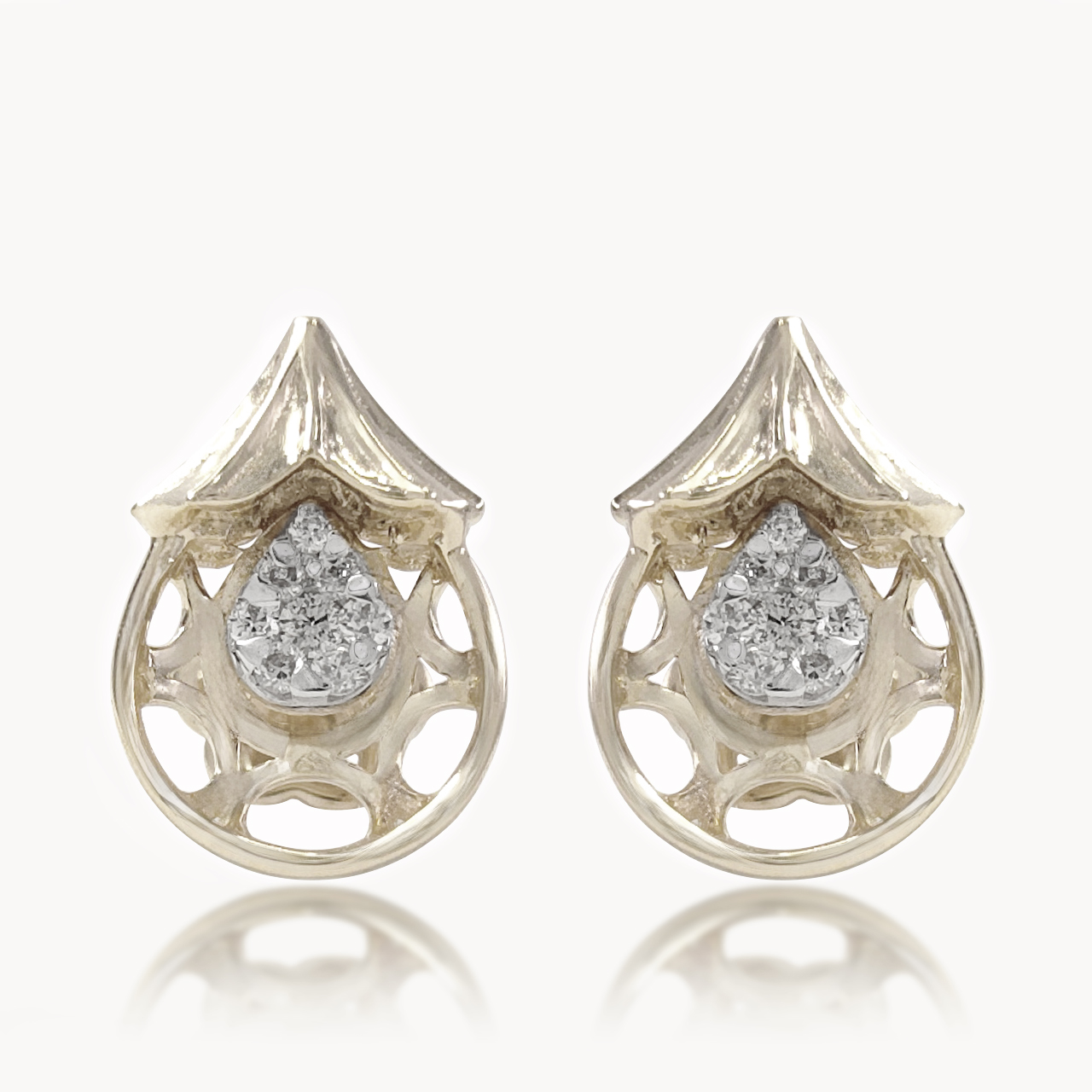 Tear Bloom Diamond Studs