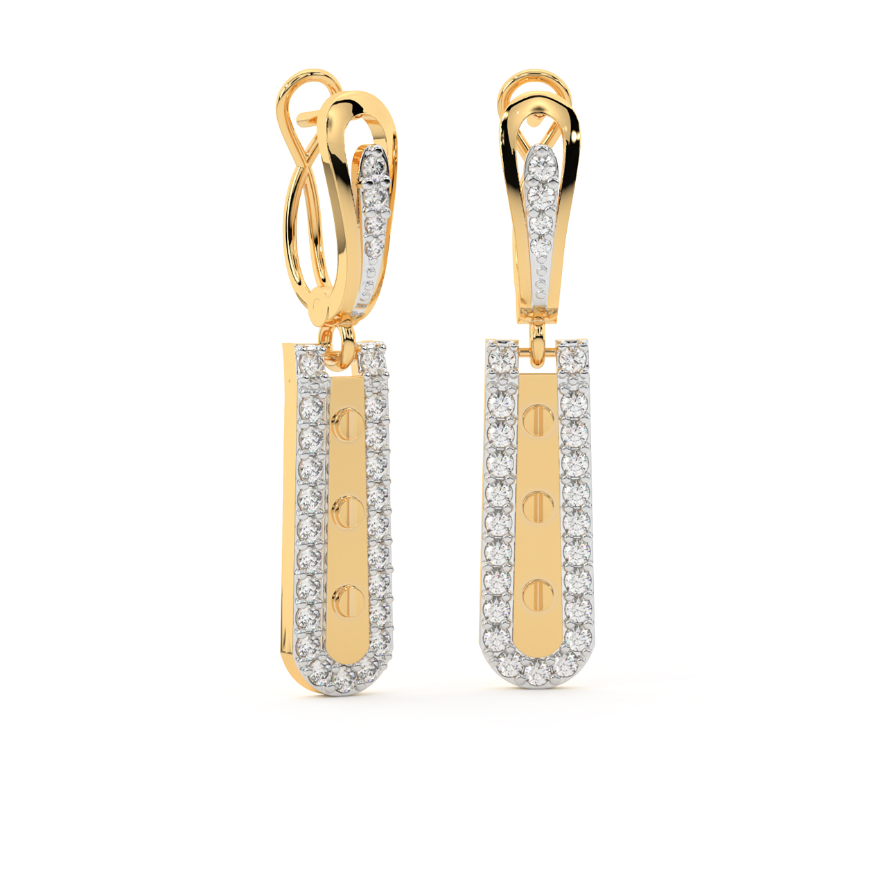 Milky Bar Diamond Earrings