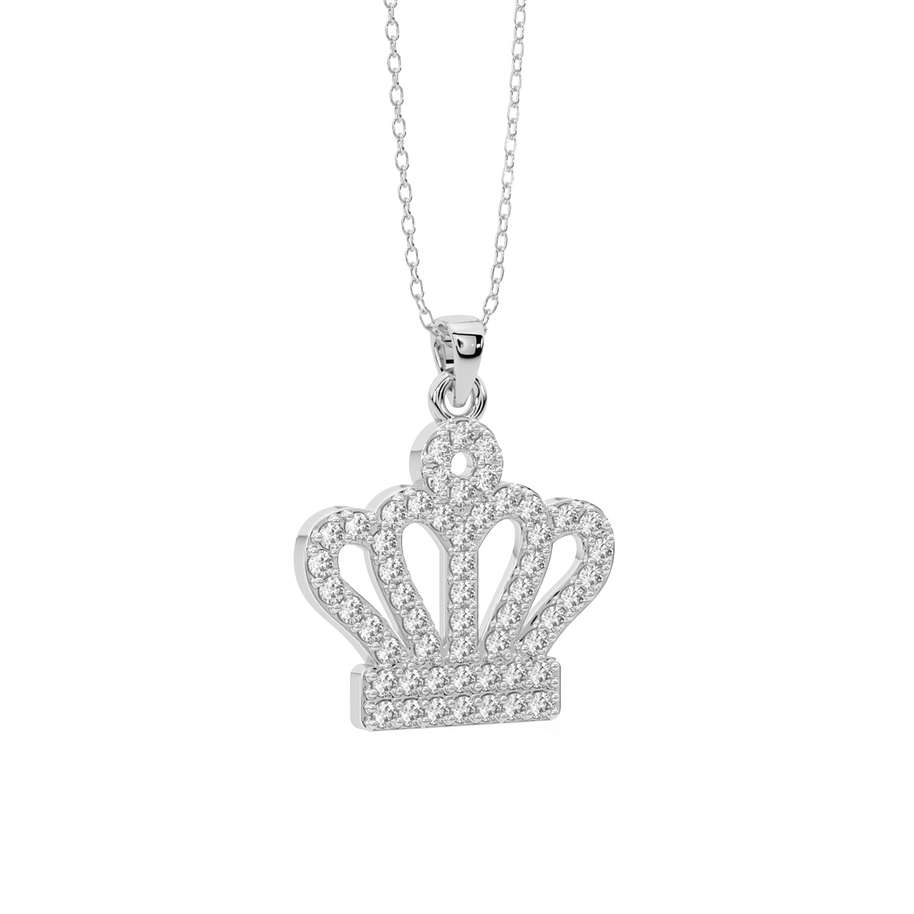 Queen's Crown Diamond Pendant