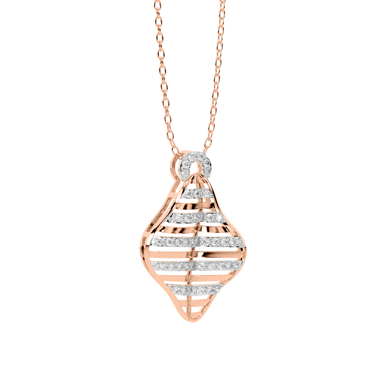 Aileen Round Diamond Office Wear Pendant