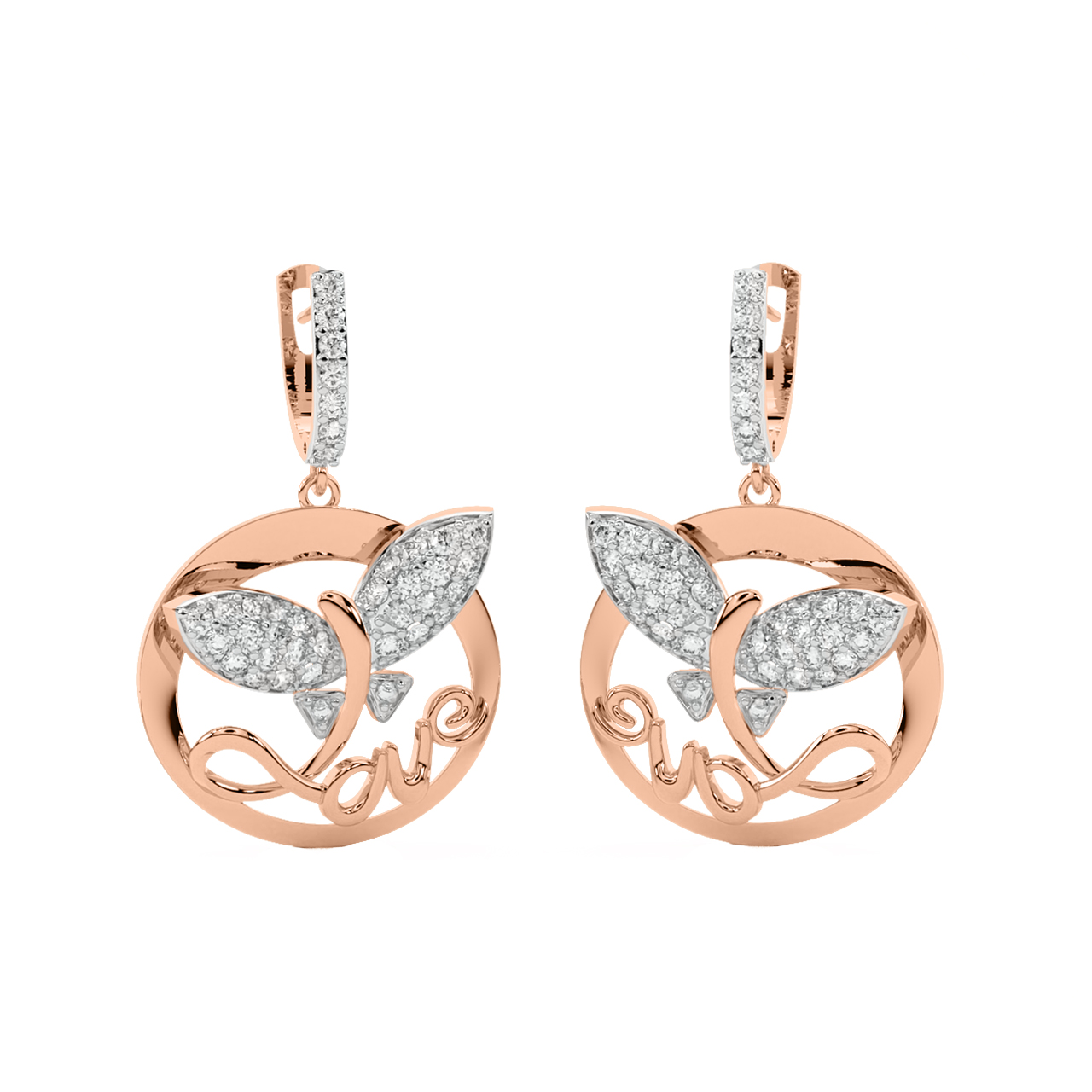 Margot Round Diamond Earrings