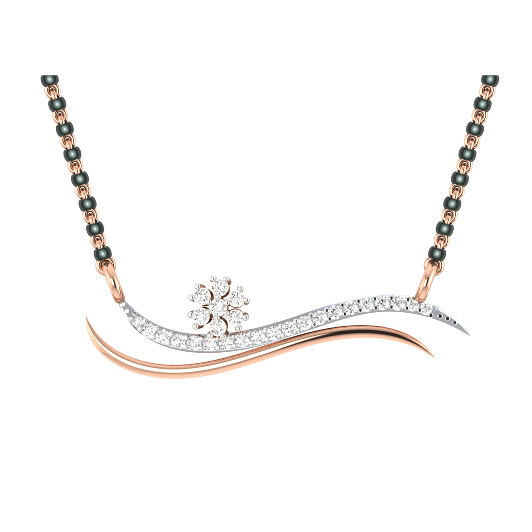 Estaa Diamond Mangalsutra For Her