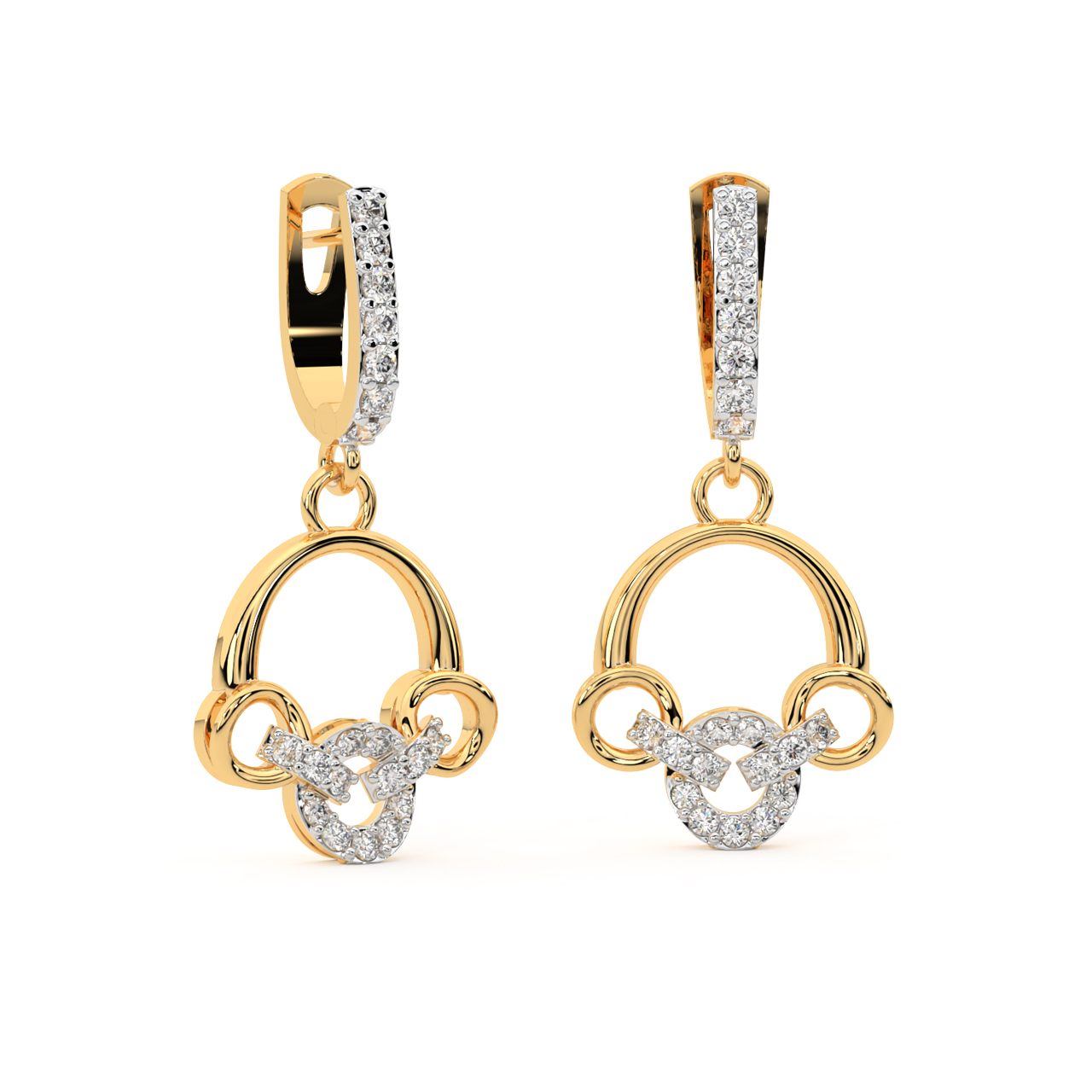 Double Daze Diamond Earrings