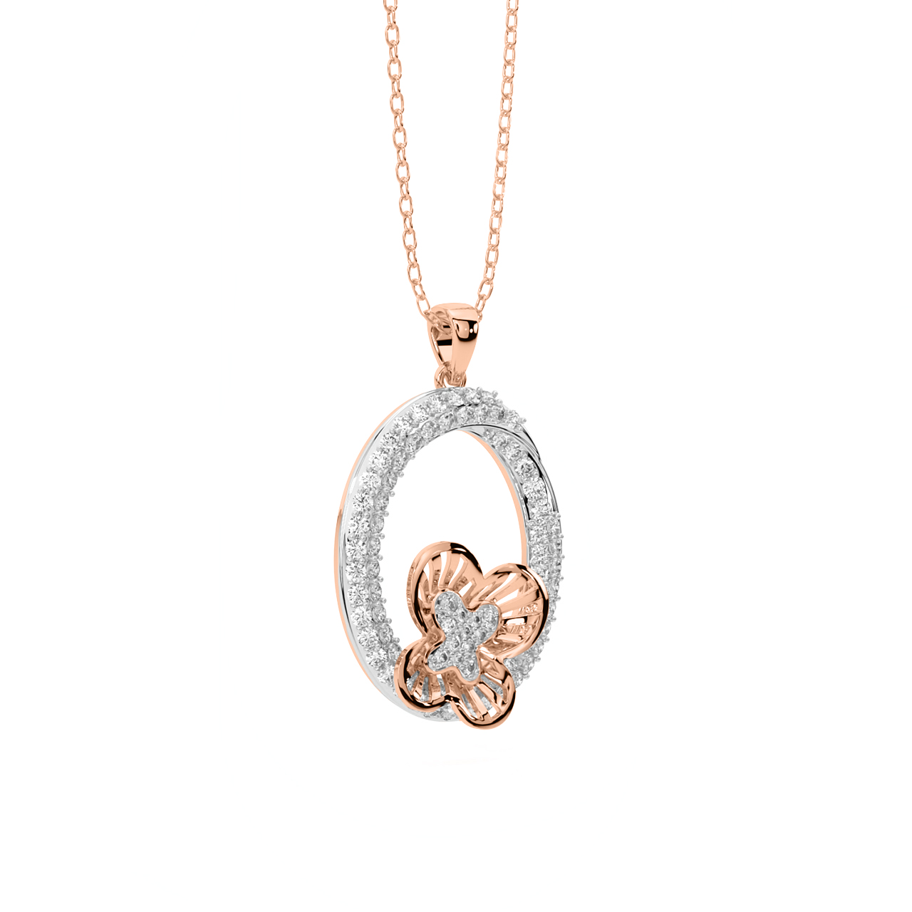 Eion Round Diamond Office Wear Pendant