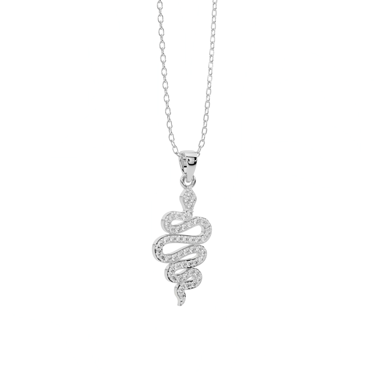 Serpent Diamond Pendant