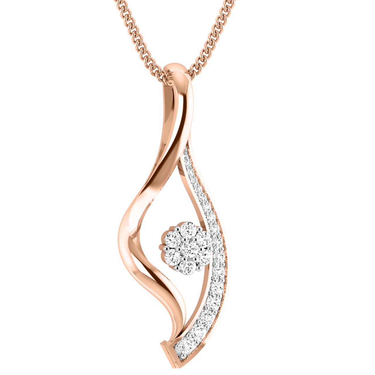 Scout Clustor Diamond Pendant For Her