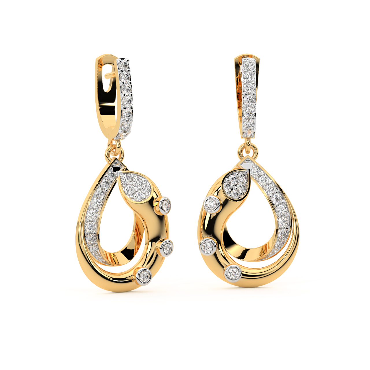 Style Drops Diamond Earrings