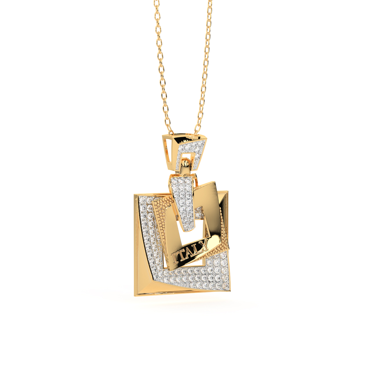 Frame of Mind Diamond Pendant