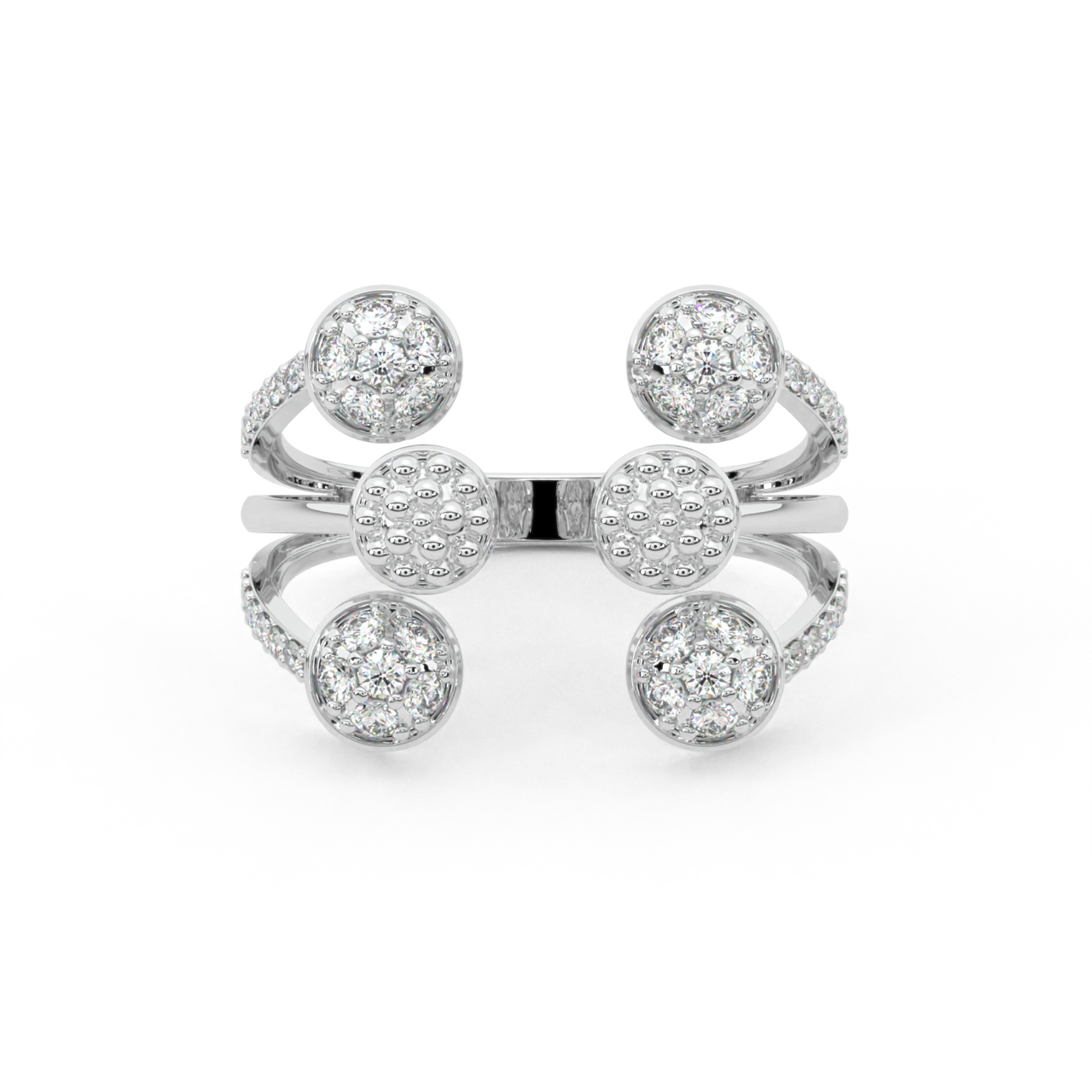 Six Pointer Diamond Engagement Ring